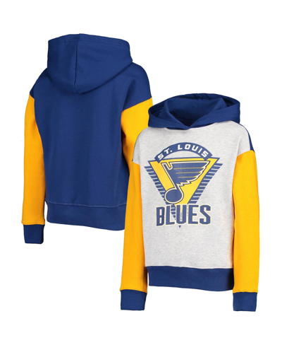 Shop Outerstuff Big Girls Blue St. Louis Blues Let's Get Loud Pullover Hoodie