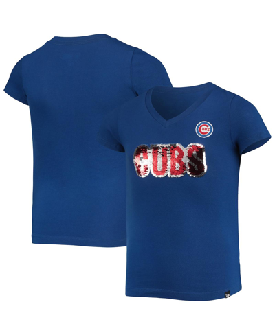 Shop 5th & Ocean Big Girls New Era Royal Chicago Cubs Flip Sequin Team T-shirt