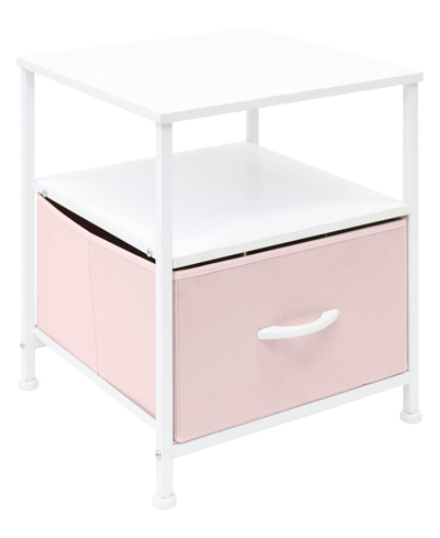 Shop Sorbus End Table With Drawer. In Pink