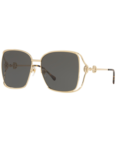Shop Gucci Women's Sunglasses, Gg1020s 61 In Gold-tone