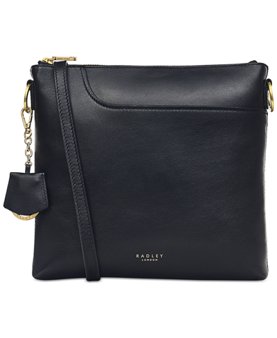 Shop Radley London Women's Pockets 2.0 Medium Leather Ziptop Crossbody Bag In Black
