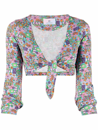 Shop Chiara Ferragni Women's Multicolor Viscose Shirt