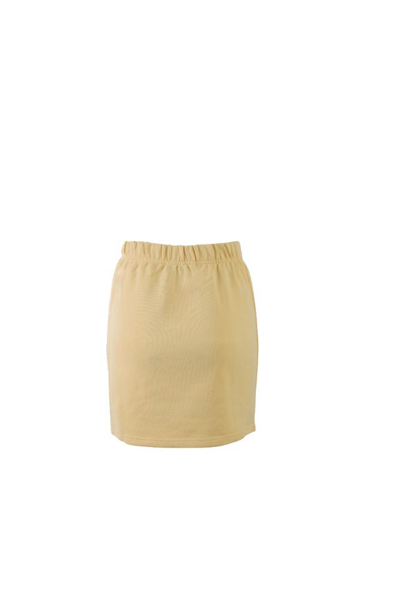 Shop Chiara Ferragni Women's Yellow Cotton Skirt