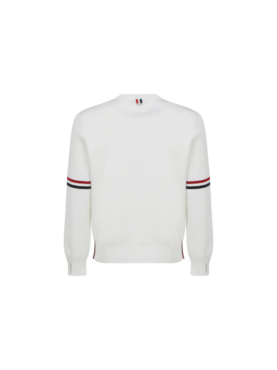 Shop Thom Browne Men's White Other Materials Sweater