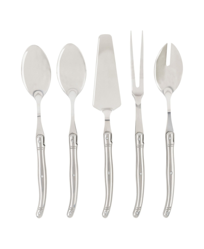 French Home Laguiole 5-piece Serving Set In Silver-tone