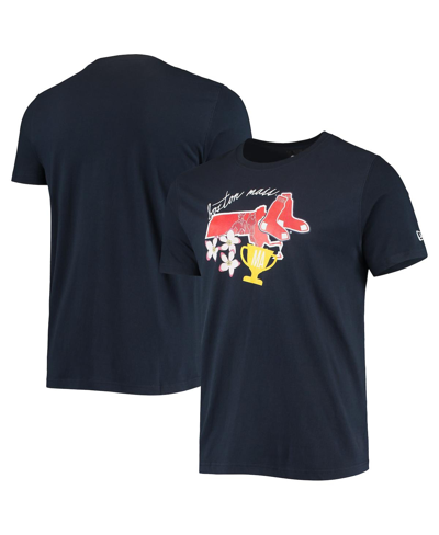 Shop New Era Men's  Navy Boston Red Sox City Cluster T-shirt