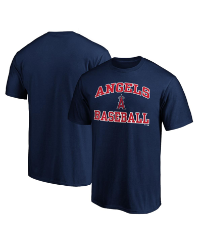 Shop Fanatics Men's Navy Los Angeles Angels Heart & Soul T-shirt