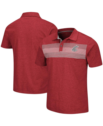 Shop Colosseum Men's  Crimson Washington State Cougars Logan Polo Shirt