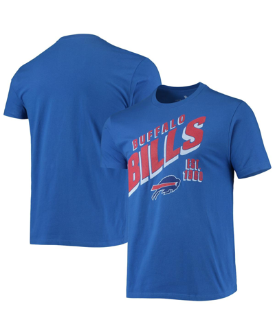 Shop Junk Food Men's Royal Buffalo Bills Slant T-shirt