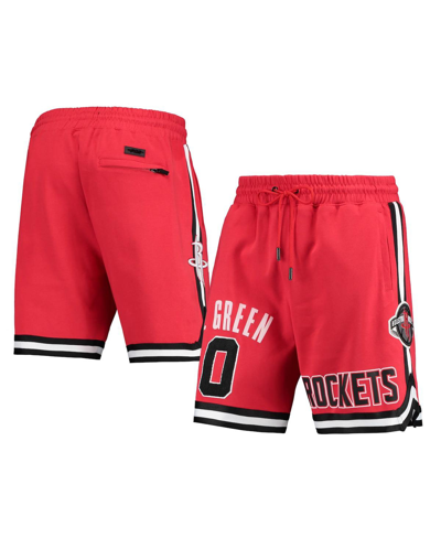 Shop Pro Standard Men's  Jalen Green Red Houston Rockets Player Replica Shorts
