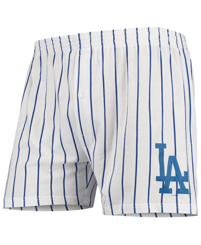 Shop Concepts Sport Men's White Los Angeles Dodgers Vigor Boxer Shorts