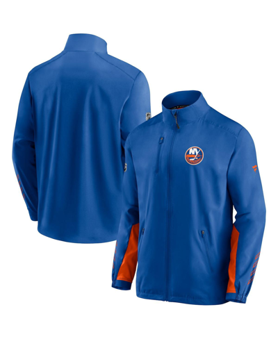 Fanatics Branded Royal New York Islanders Authentic Pro Locker Room Rinkside Full-zip Jacket In Royal