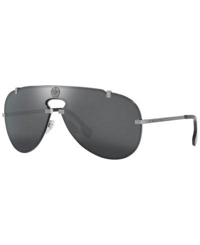 Shop Versace Men's Sunglasses, Ve2243 0 In Gunmetal