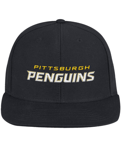 Shop Adidas Originals Men's Adidas Black Pittsburgh Penguins Snapback Hat