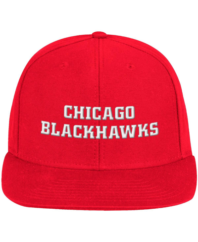 Shop Adidas Originals Men's Adidas Red Chicago Blackhawks Snapback Hat