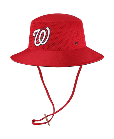 Shop 47 Brand Men's '47 Red Washington Nationals Panama Pail Bucket Hat