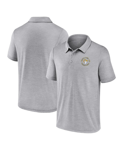 Shop Fanatics Men's  Gray Los Angeles Rams Super Bowl Lvi Champions Polo