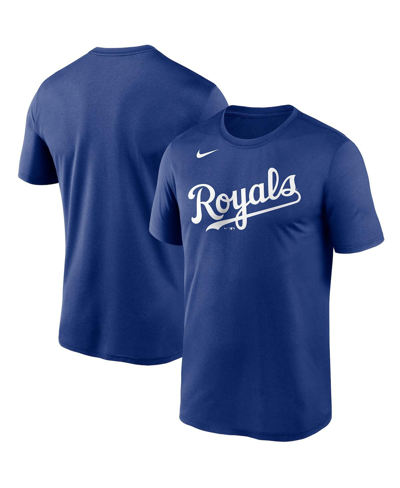 Nike Royal Kansas City Royals Fuse Wordmark T-shirt In Royal