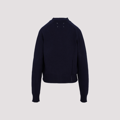 Shop Maison Margiela Cotton Sweater In Blue