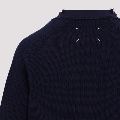 Shop Maison Margiela Cotton Sweater In Blue