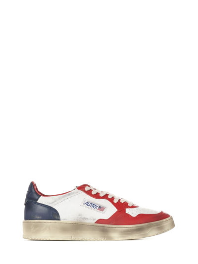 Shop Autry Sneakers In White Red Blue
