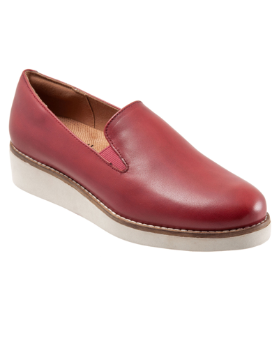 Shop Softwalk Whistle Slip-on Women's Shoes In Dark Red