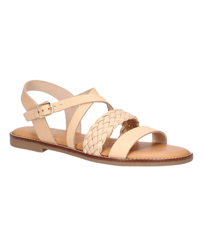 Shop Bella Vita Women's Ala-italy Strappy Flat Sandals Women's Shoes In Natural Leather