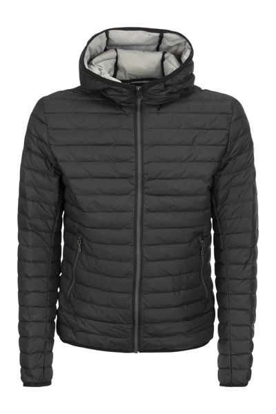 Shop Colmar Repunk - Urban Hooded Down Jacket In Black