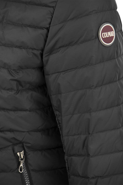 Shop Colmar Repunk - Urban Hooded Down Jacket In Black