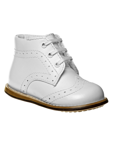 Shop Josmo Baby Boys And Girls Wingtip Walking Shoes In White