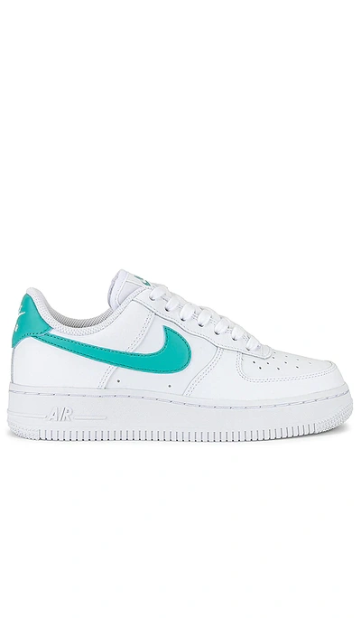 Shop Nike Air Force 1 '07 Sneaker In White  Washed Teal  & White