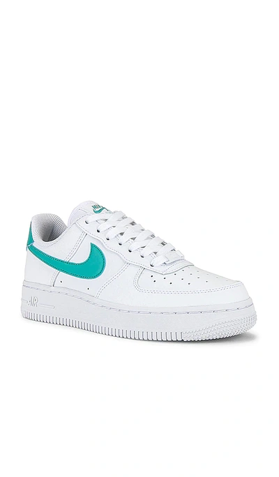 Shop Nike Air Force 1 '07 Sneaker In White  Washed Teal  & White