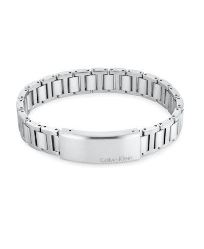 Shop Calvin Klein Men's Stainless Steel Link Bracelet In Silver-tone