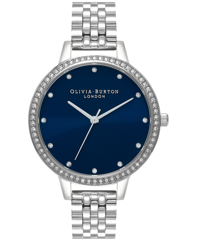 Shop Olivia Burton Women's Classics Stainless Steel Bracelet Watch 34mm In Silver