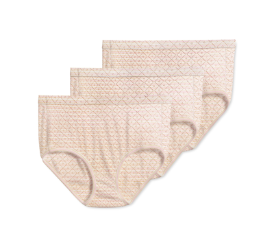 Shop Jockey Elance Breathe Brief 3 Pack Underwear 1542, Extended Sizes In Light