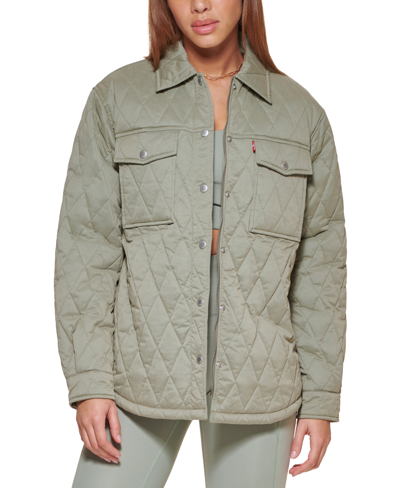 Levi's quilted shirt clearance jacket