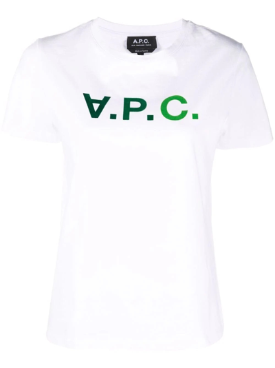 Shop Apc A.p.c. T-shirts In Vert