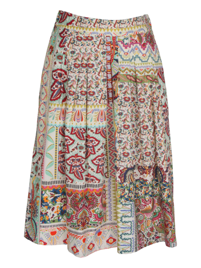 Shop Etro Life Skirt Clothing In Brown
