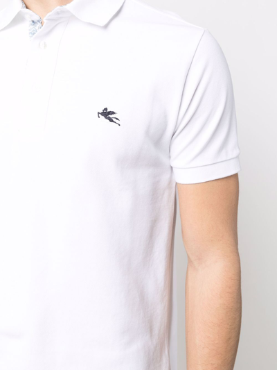 Shop Etro Polo Logo Clothing In White
