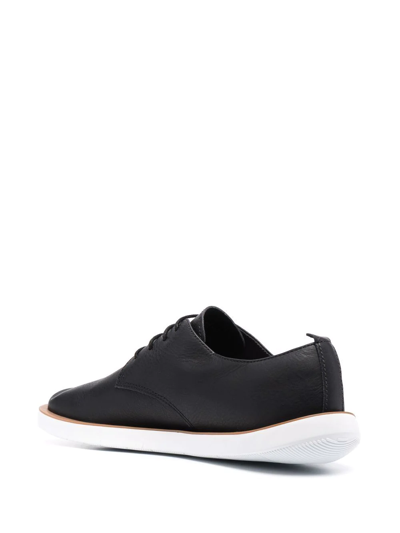 Shop Camper Wagon Leather Low-top Sneakers In Black