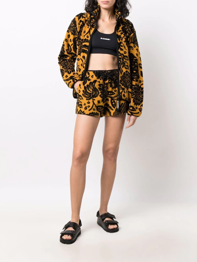 Jil Sander Logo-print Sports Bra In Schwarz