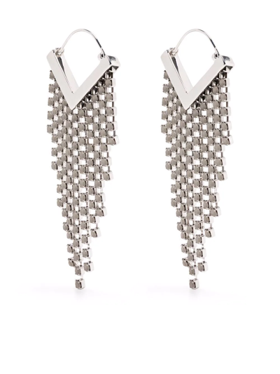Shop Isabel Marant Melting Pendant Earrings In Silber