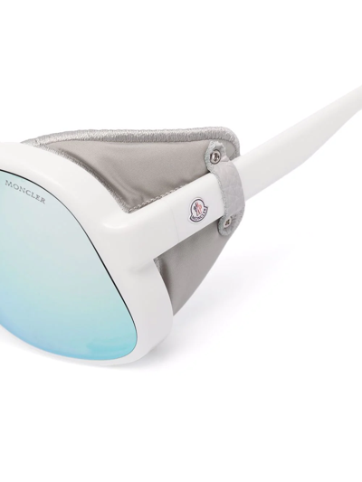 Moncler Mask-frame Sunglasses In Weiss