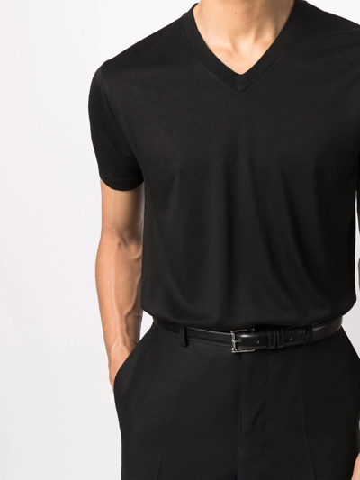 Shop Tom Ford V-neck Short-sleeved T-shirt In Schwarz