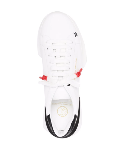 Shop Giuliano Galiano Raptor 1 Chunky-sole Sneakers In Weiss