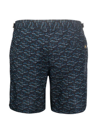 Orlebar Brown Graphic-print Swim-shorts In Schwarz