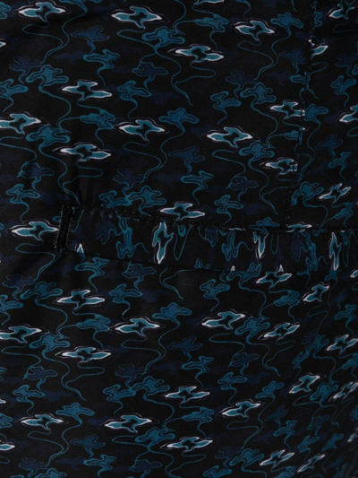 Orlebar Brown Graphic-print Swim-shorts In Schwarz