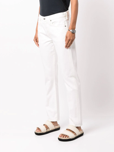 Shop Citizens Of Humanity Emerson Slim-fit Boyfriend Jeans In White
