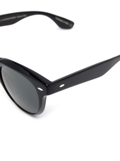 Shop Oliver Peoples Wayfarer-frame Sunglasses In Black