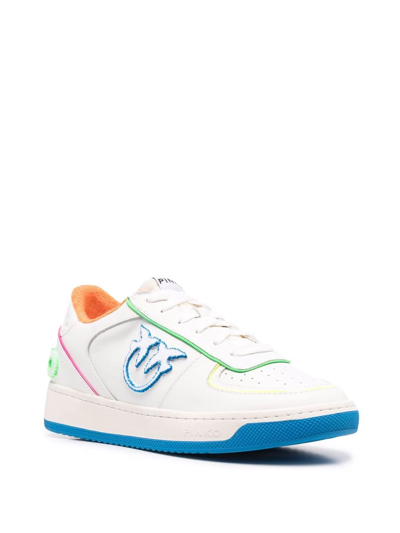 Shop Pinko Bondy 1 Lace-up Sneakers In White
